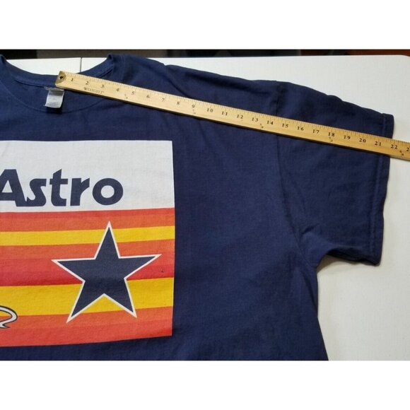 Astro Dog Graphic Houston Astros Gildan Short Sleeve Blue Tee Shirt Men's 5XL - Picture 13 of 16